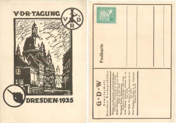 Dresden V-D-R conference 1925 Community of Dresden advertising practitioners Frauenkirche