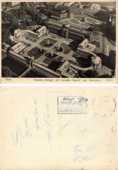 Dresden Zwinger mit Gemälde Galerie und Opernhaus o 1959 Verlag Hahn-Foto12983
