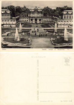 Dresden Zwinger mit Wallpavillon* 1962 ​​​​​​​Verlag Hahn-Foto7605