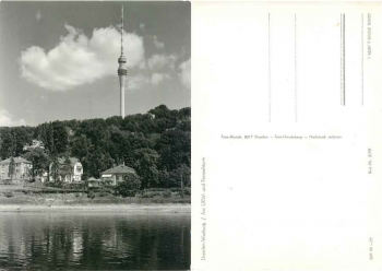 Wachwitz Dresden with television tower *1969 Hanich2159