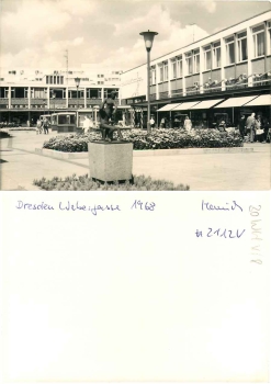 Dresden Webergasse "Am Wall" print template *1968