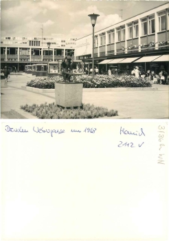 Dresden Webergasse "Am Wall" print template *1968
