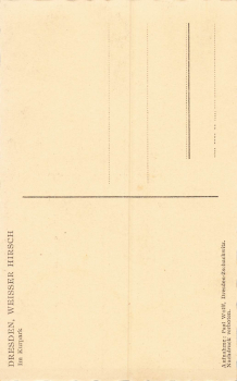 Weisser Hirsch Dresden Im Kurpark um 1930