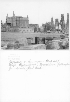 Dresden Postplatz and Annenstrasse Destruction in World War II 1952