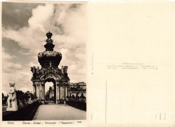 Dresden Zwinger Kronentor Neuaufbau * 1959 ​​​​​​​Verlag Hahn-Foto13358