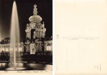 Dresden Zwinger Kronen Tor * 1957 ​​​​​​​Verlag Hahn-Foto9921
