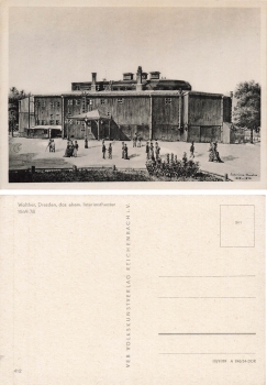 Dresden das ehemalige Interimstheater 1869-78 um 1954