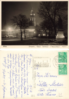 Dresden's new town hall, rebuilt in 1958 Hahn Publishing House - Photo 13501