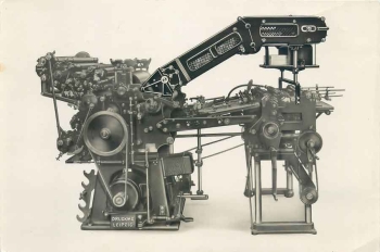 Printing machine Druma Leipzig large photo 21 x 14 cm around 1960