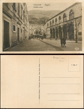 Dubrovnik Raguse Strasse *ca.1930