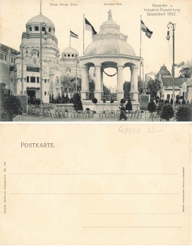 Düsseldorf Gewerbe und Industrie-Austellung Musikpavillion * ca.1902