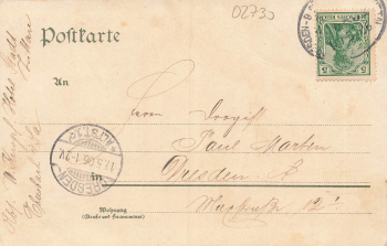 02730 Ebersbach Sachsen Hotel Stadt Zittau o 1906