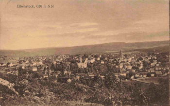 Eibenstock Erzgebirge Totalansicht o 1925