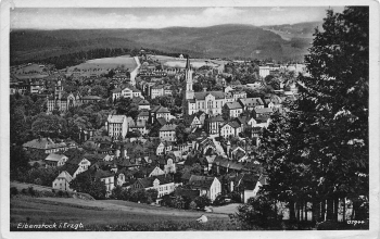 08309 Eibenstock o 14.4.1942 Bahnpost Eibenstock - O8.-Unt. -Bahnhof, Zug Nr. 3221