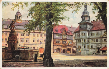 Eisenach Marktplatz Künstlerkarte *ca.1915