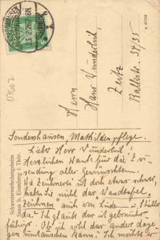 Saasa Eisenberg Thüringen Schwesternerholungsheim Wandelhalle o 1926