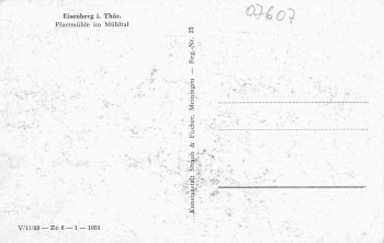 Eisenberg Thüringen Pfarrmühle * um 1940