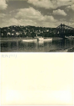 Elbdampfer "Freundschaft" vor Blasewitz *1960 Hanich Foto