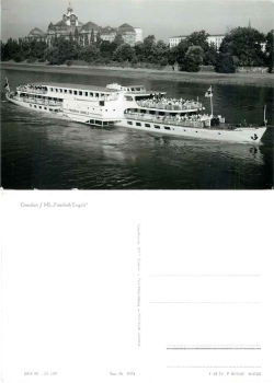 Elbe steamer MS "Friedrich Engels" in Dresden *1978 Hanich1974
