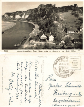 01824 Kurort Rathen Bastei Waende o 1953 ​​​​​​​Verlag Hahn-Foto2471