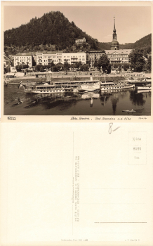 Elbdampfer "Leipzig" in Bad Schandau * 1959 ​​​​​​​Verlag Hahn-Foto13414