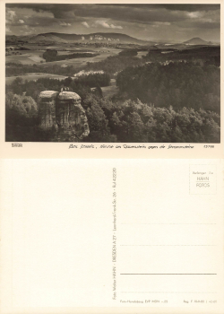 Elbsandsteingebirge Rauensteinblick nit Nonne Kletterfelsen * 1965 ​​​​​​​Verlag Hahn-Foto13196