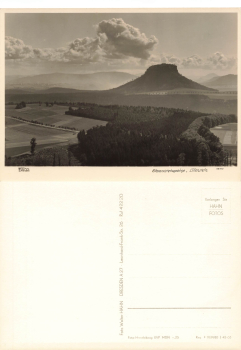 Elbsandsteingebirge Lilienstein * 1950 ​​​​​​​Verlag Hahn-Foto13098
