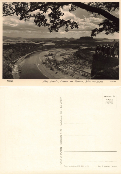 Saxon Switzerland Elbe Valley near Rathen * 1963 Hahn Publishing House-Foto13484