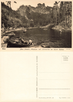 Sächsische Schweiz Amselsee mit Lokomotive * 1964 ​​​​​​​Verlag Hahn-Foto11117