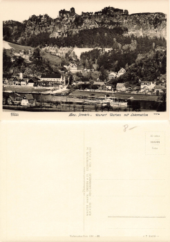 01824 Kurort Rathen mit Elbdampfer "Meissen" * 1959 ​​​​​​​Verlag Hahn-Foto11116