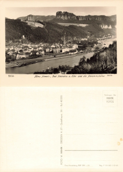 01814 Bad Schandau und die Schrammsteine * 1963 ​​​​​​​Verlag Hahn-Foto3616