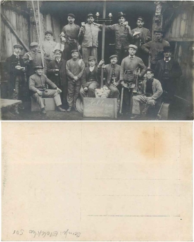 Electrician Column Hofheim Taunus real photo *ca. 1920