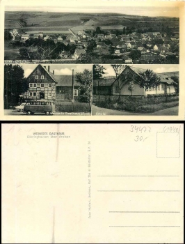 34477 Elleringhausen Twistetal Gasthaus Schule VW-Bully *around 1950