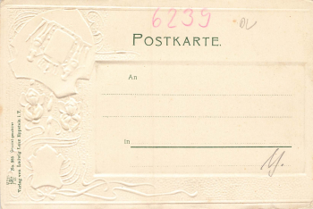 Eppstein Taunus Prägelitho coat of arms * approx. 1900