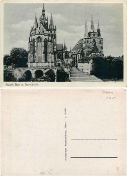 Erfurt Dom und Severikirche * ca. 1950
