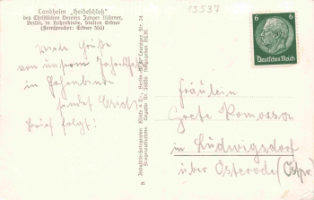 15537 Erkner Hohenbinde  Fliegeraufnahme gebraucht um 1940