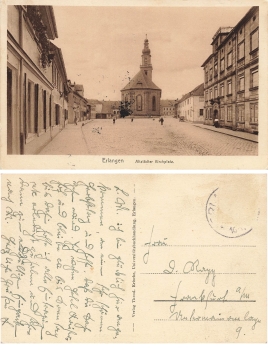 Erlangen Altstadter Kirchplatz o ca. 1920