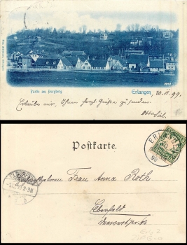Erlangen Partie am Burgberg o 1.12.1899