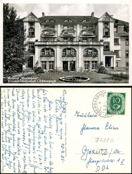 Sasbach Erlenbad Kurhaus Marienheim o 10.9.1953