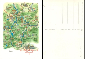Erzgebirge Westlicher Teil I Künstler Alfred Hoppe 8038/1