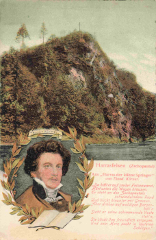 Harrasfelsen Zschopautal Theodor Körner gebraucht 1910