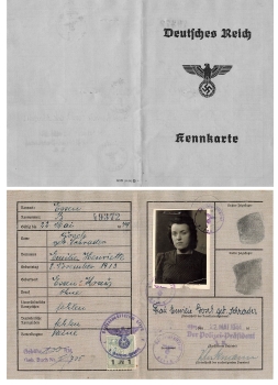Essen identification card of the German Reich 1944 Emilie Henriette Gosch née Schrader