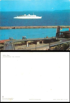 Saßnitz Rügen Fährschiff Grosskarte ca. A5 * ca. 1980