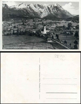 82490 Farchant gegen Zugspitzmassiv * ca. 1930