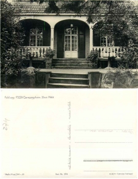 17258 Feldberg FDGB Heim Haus Holst *1956 Hanich0274