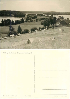 17258 Feldberg Mecklenburg Zeltplatz am Hüttenberg (3) *1964 Hanich0262
