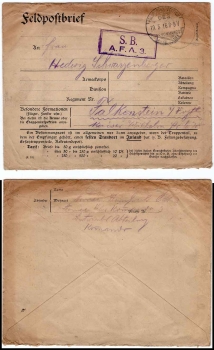 Army Telephone Department 3 Field Post Expedition High Command of the III. Army 5/19/1916