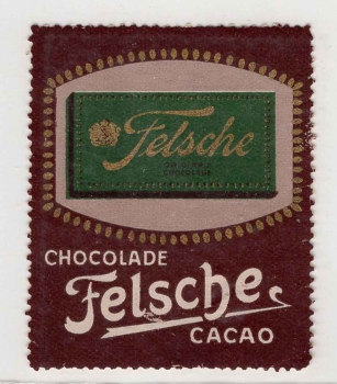 Felsche Chocolade Kakao Vignette um 1910