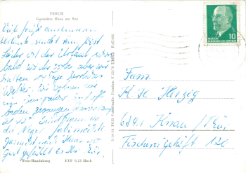 Ferch am Schwielowsee Gaststätte "Haus am See" alte Ansichtskarte o 1970
