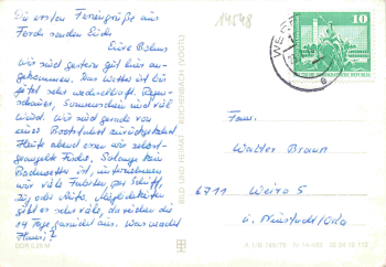 Ferch am Schwielowsee Mehrbildkarte 1978